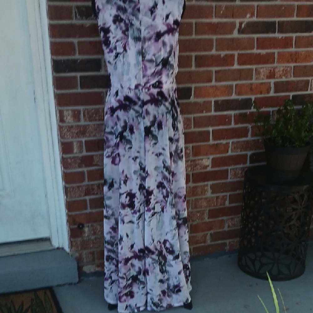 Simply Vera Wang Purple Floral Dress - Picture 5 of 5